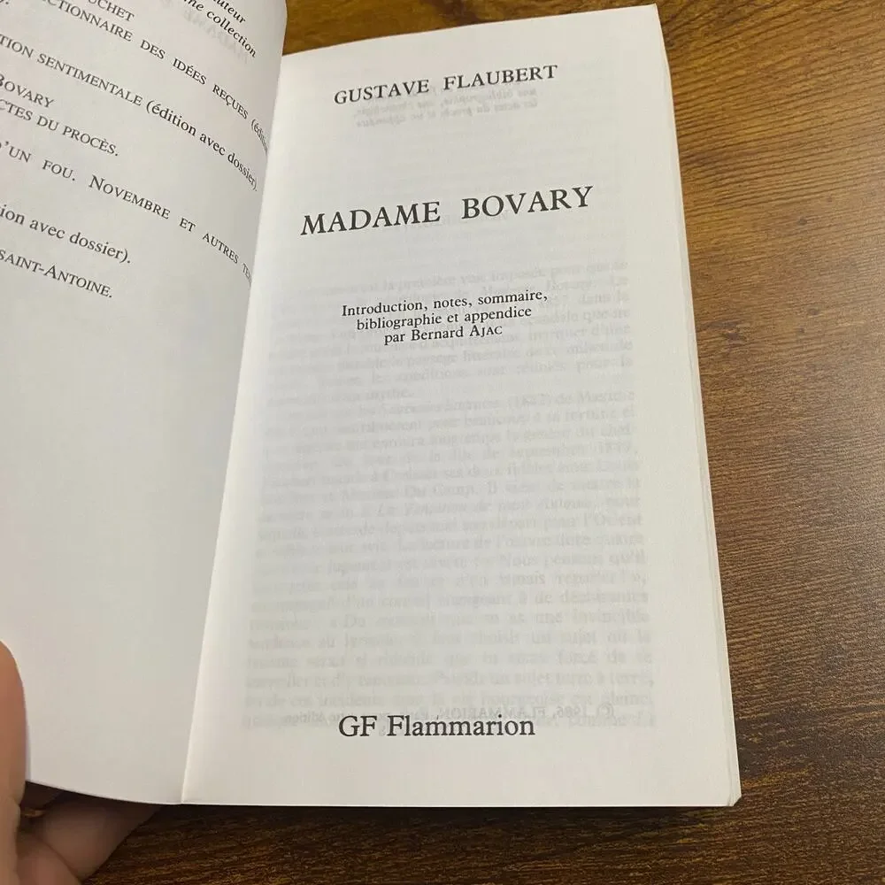 book madame bovary
